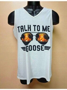 Talk To Me Goose Tank Top Large